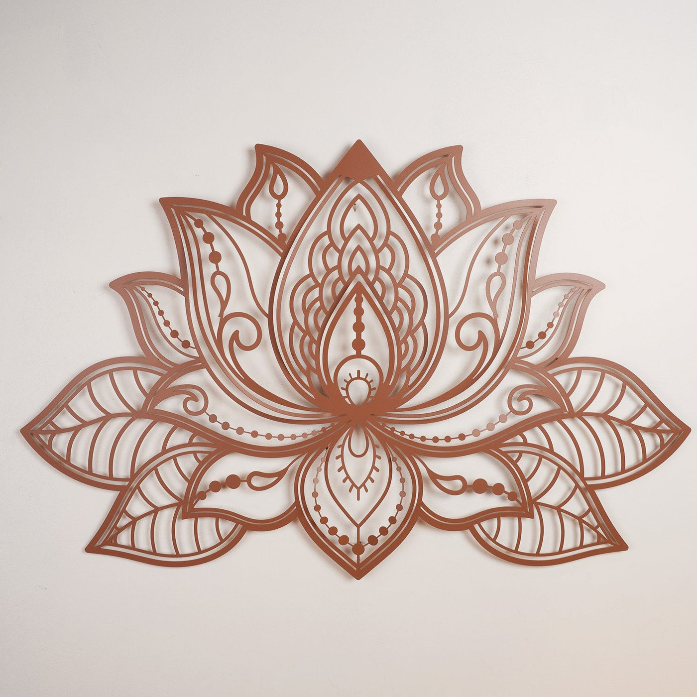 3D Metal Lotus Mandala Wall Art - Spiritual Wall Decor