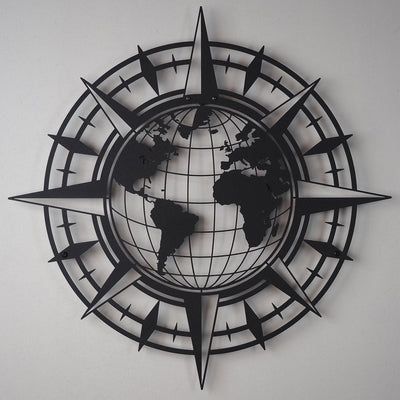 Compass and World Map