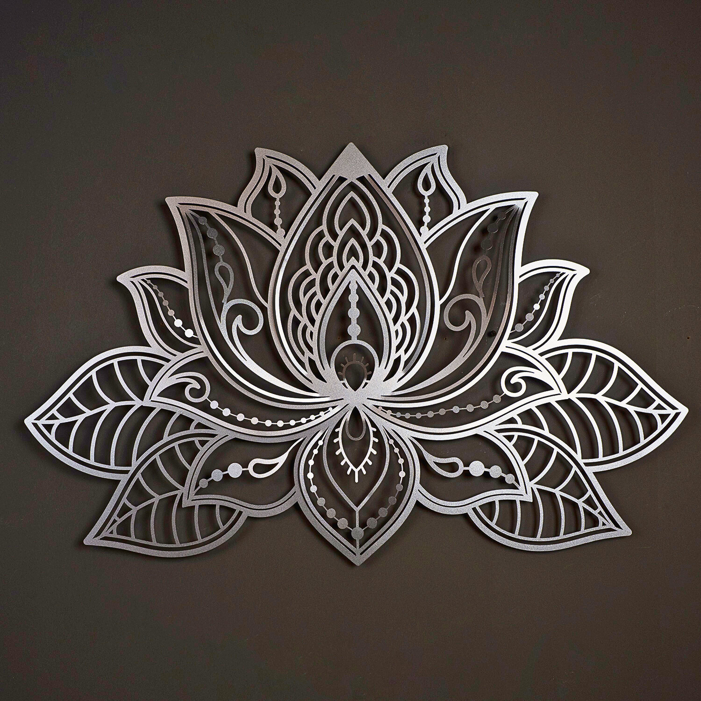 3D Metal Lotus Mandala Wall Art - Spiritual Wall Decor