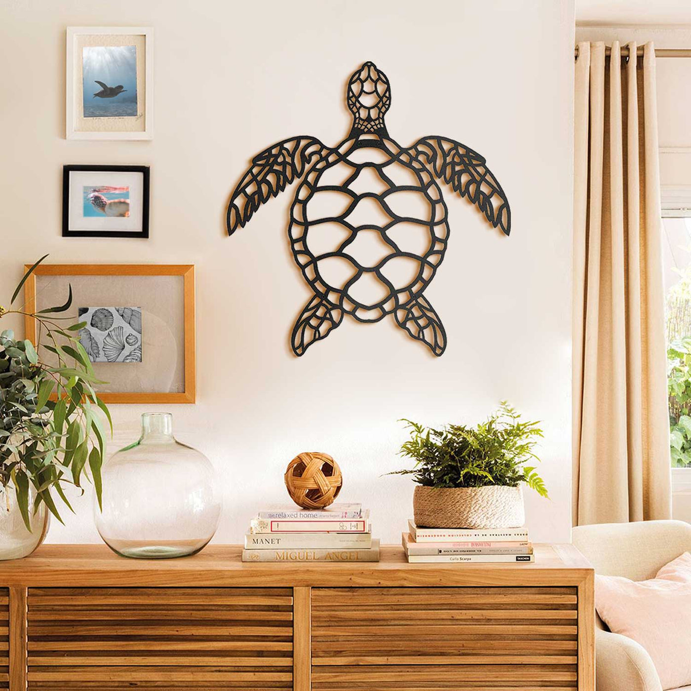 Sea Turtle Metal Wall Art - APT440