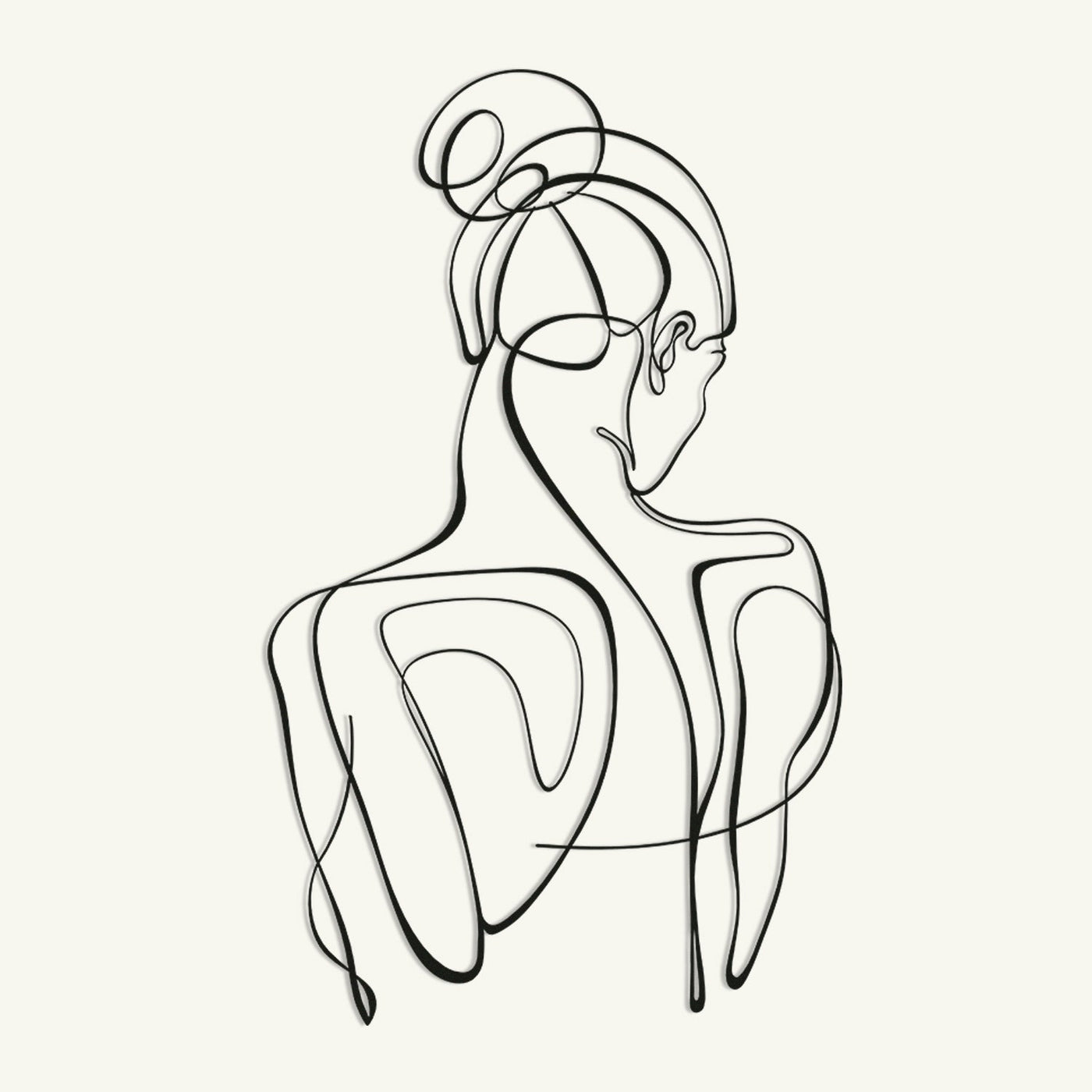 Woman Silhouette Line Art