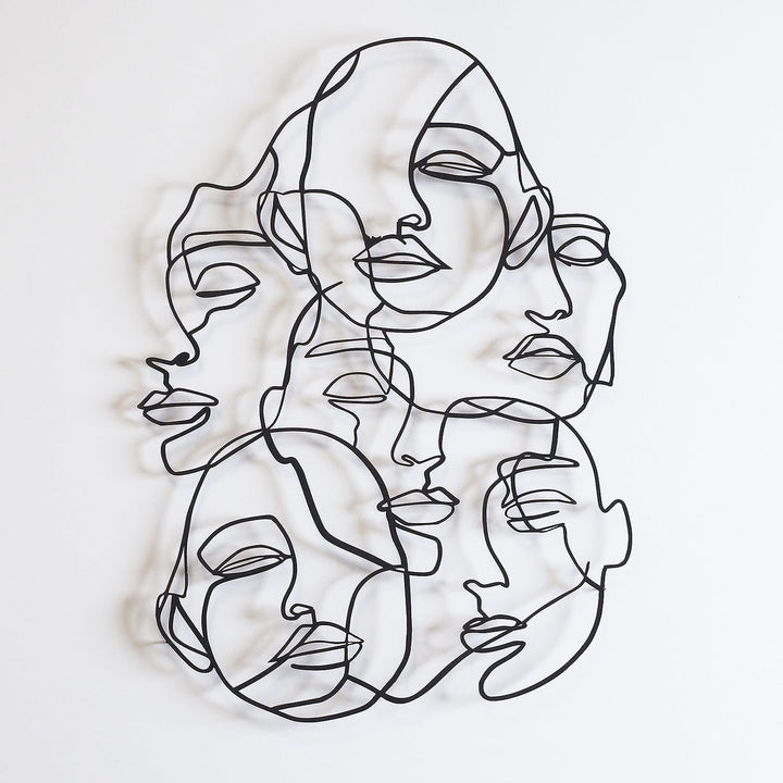 Faces Line Art