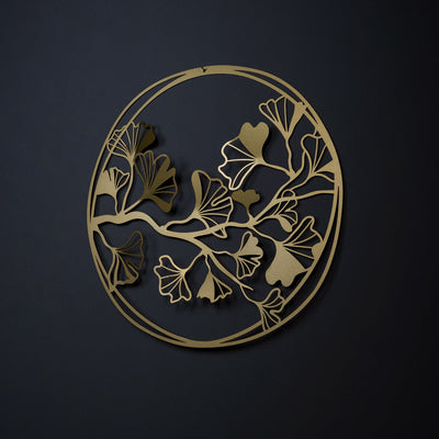 Ginkgo Metal Wall Art - APT508