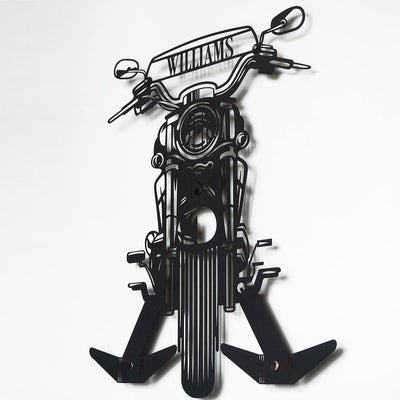 Personalized Motorcycle Helmet Wall Hanger