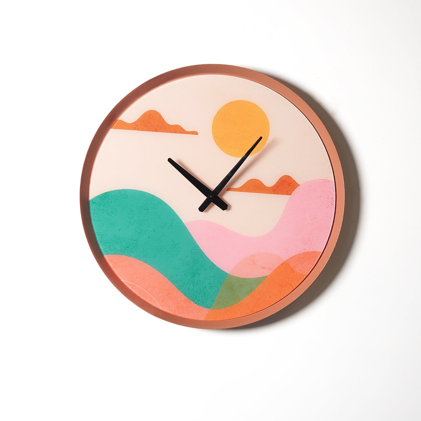 Colorful Abstract Metal Wall Clock - Wall Clock Decorations