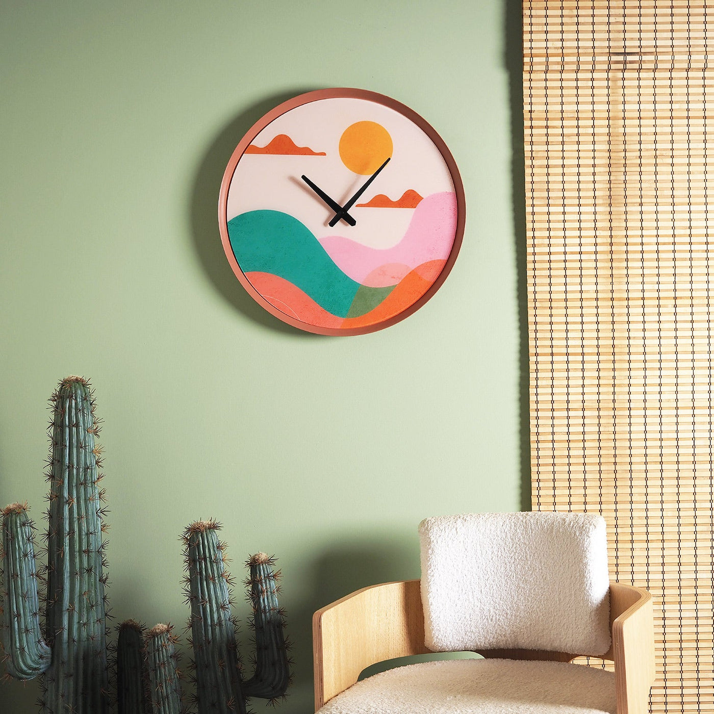 Colorful Abstract Metal Wall Clock - Wall Clock Decorations