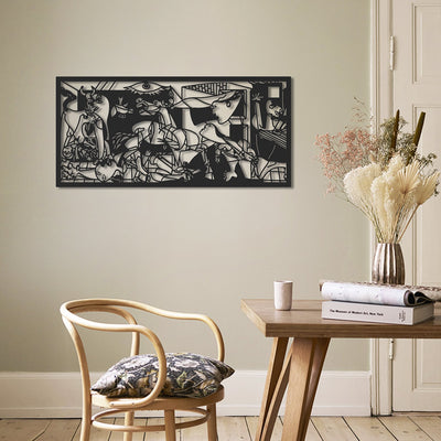 Guernica, Picasso, Spanish Civil War, Metal Wall Decor, Modern Art, Gift, Creative