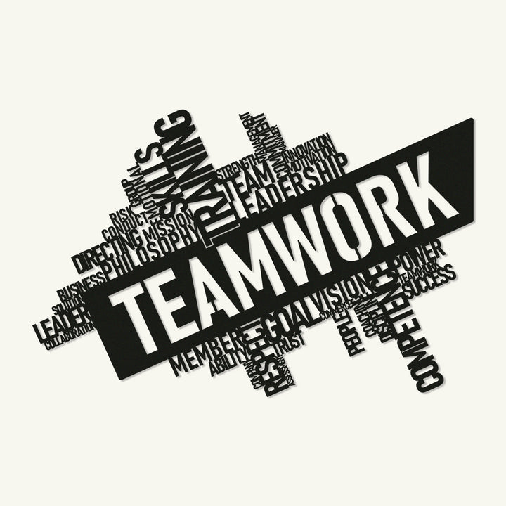 Teamwork Metal Wall Art - Office Decorations