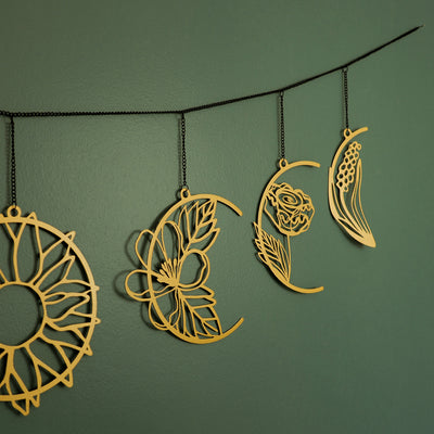 Moon Phases Metal Wall Accessories - APT534