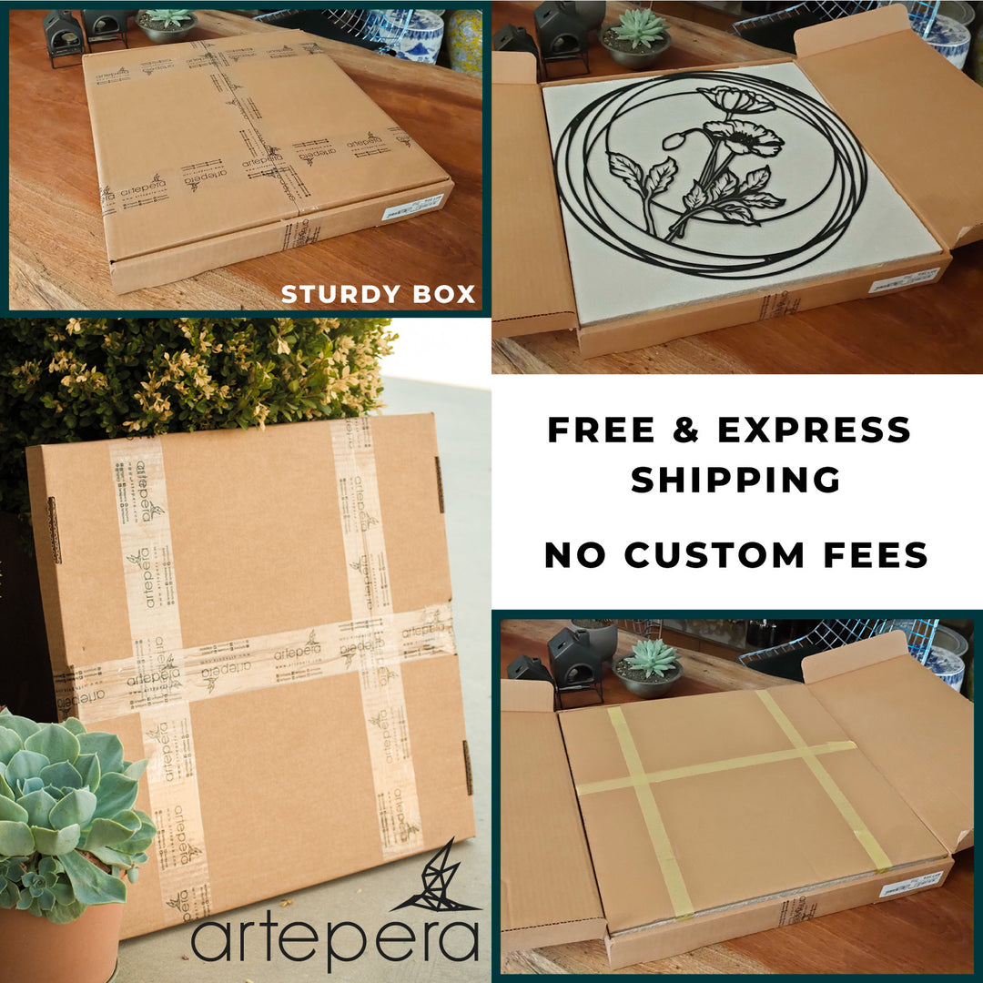 Metal Wall Art, Fireplace Decor, Home Decoration, Metal Wall Art