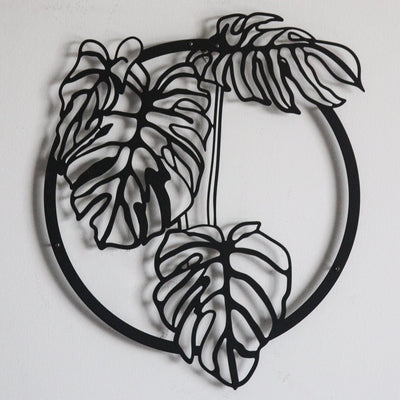 Monstera Deliciosa Leaf, Metal Wall Art, Tropical Plant