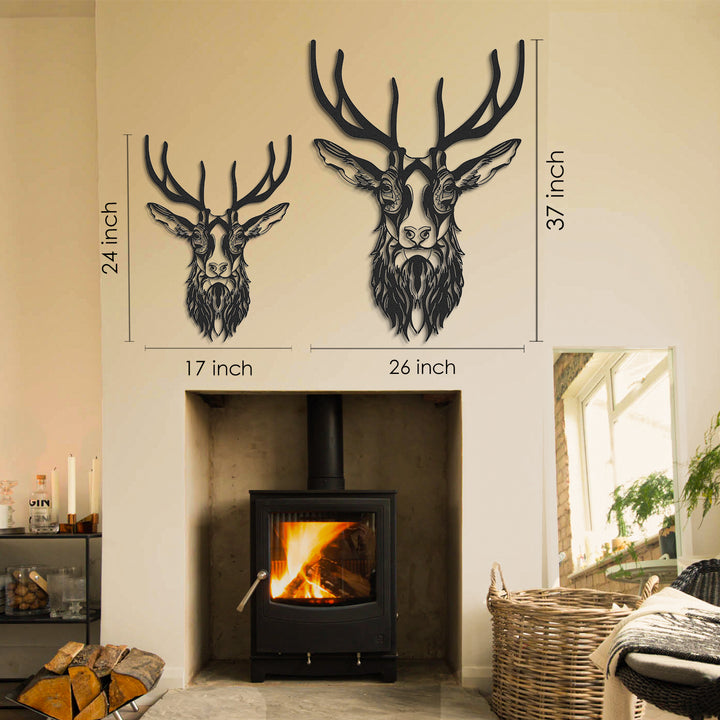 Metal Wall Art, Fireplace Decor, Home Decoration, Metal Wall Art