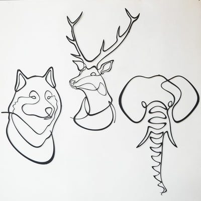 Set of Animals Line Art - APT635