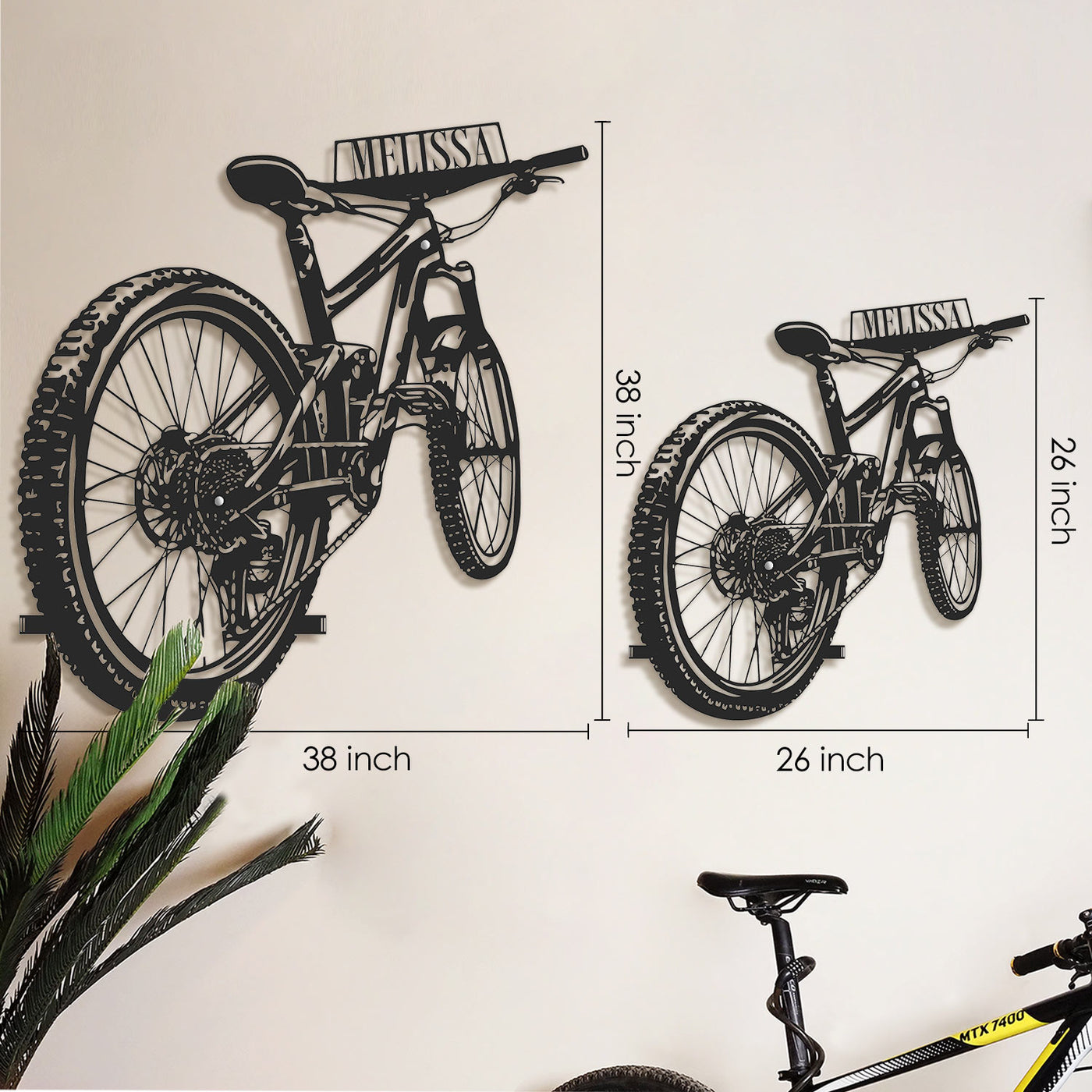 Personalized Bicycle Helmet Wall Hanger - APT747