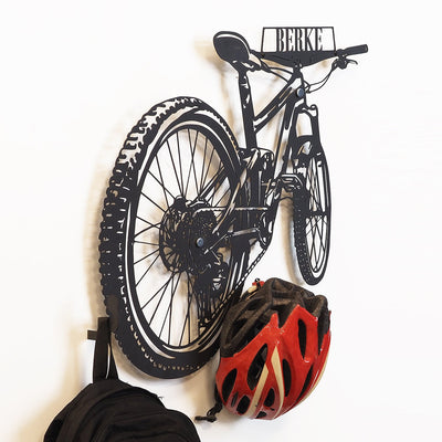 Personalized Bicycle Helmet Wall Hanger - APT747