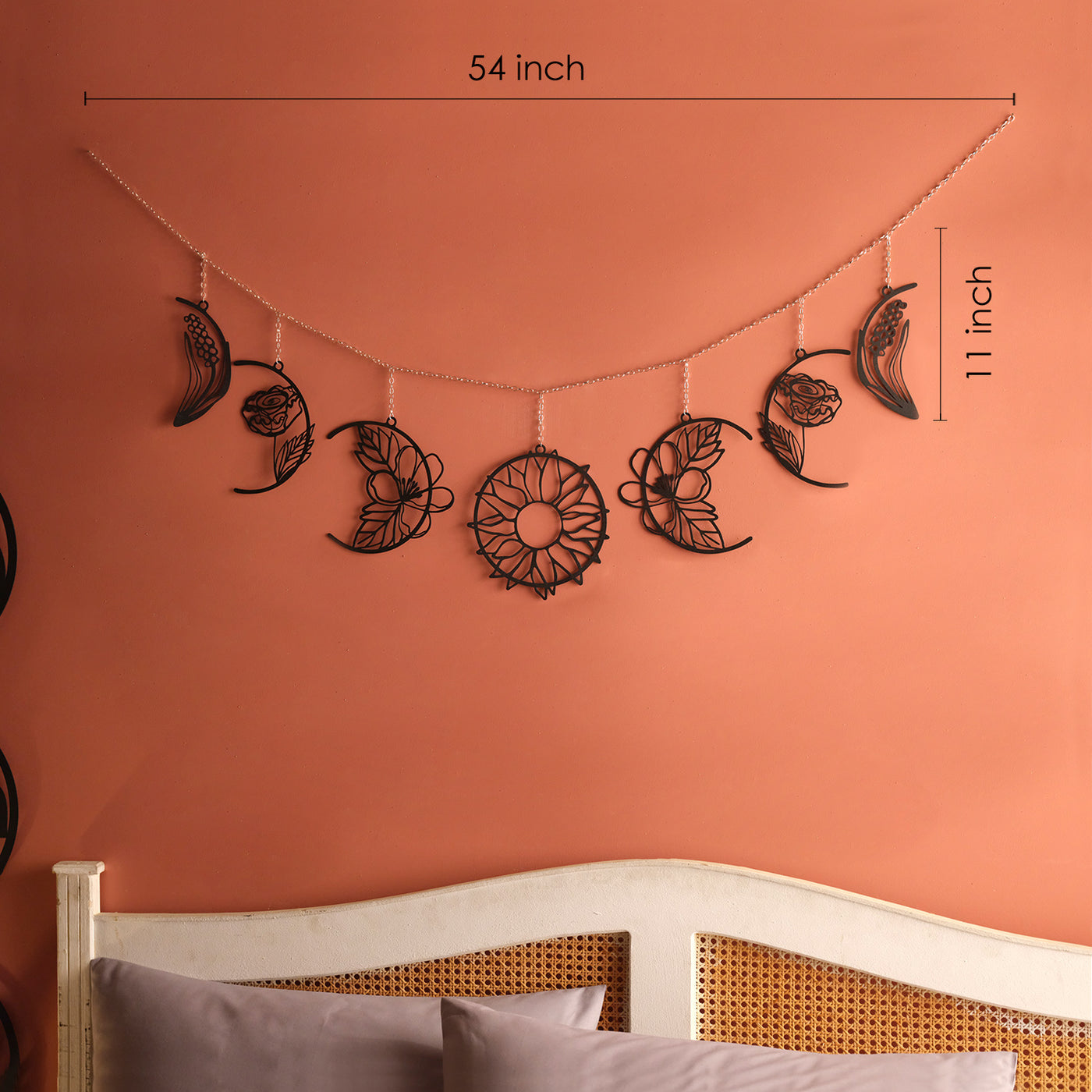 Moon Phases Metal Wall Accessories