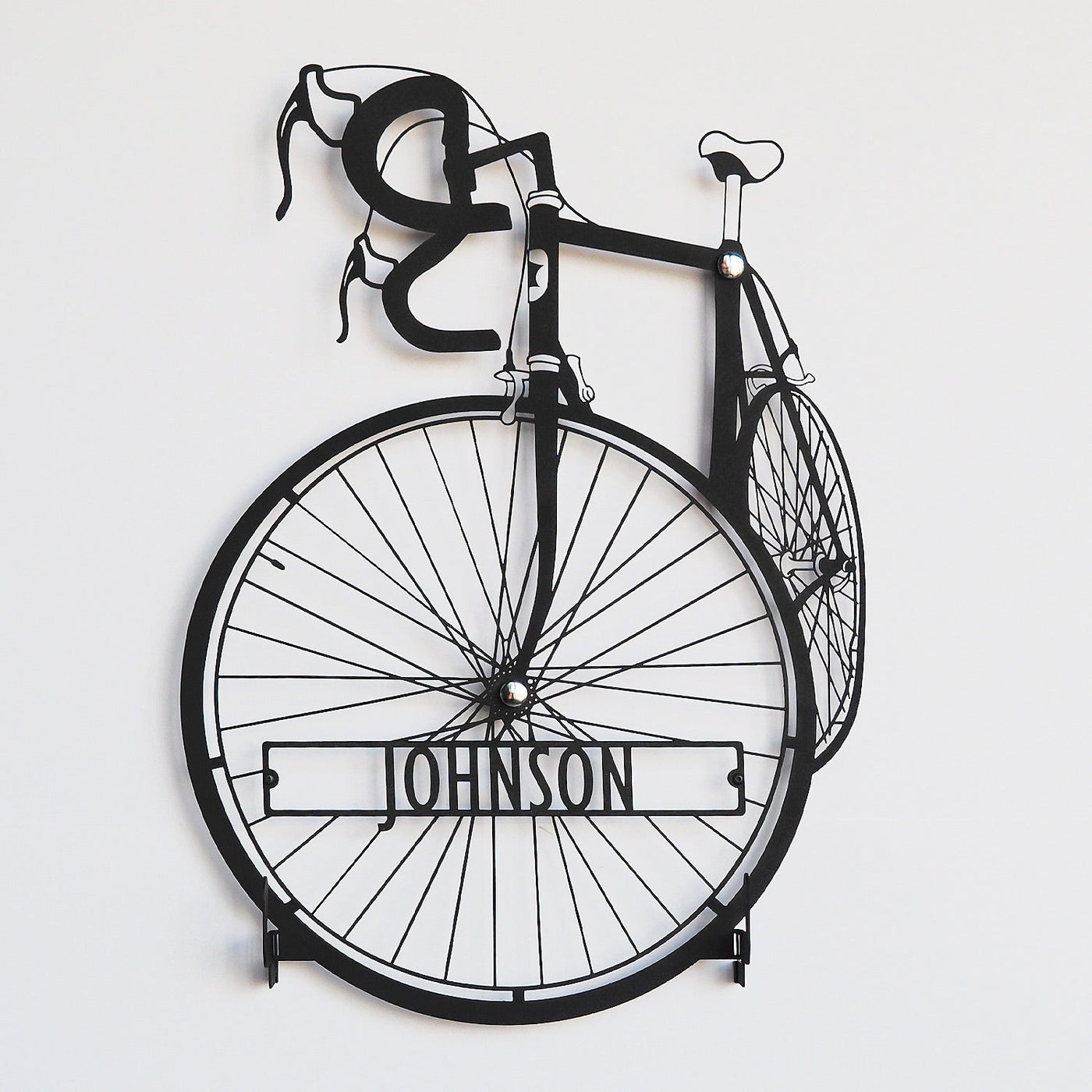 Personalized Metal Bicycle Helmet Wall Hanger - APT699