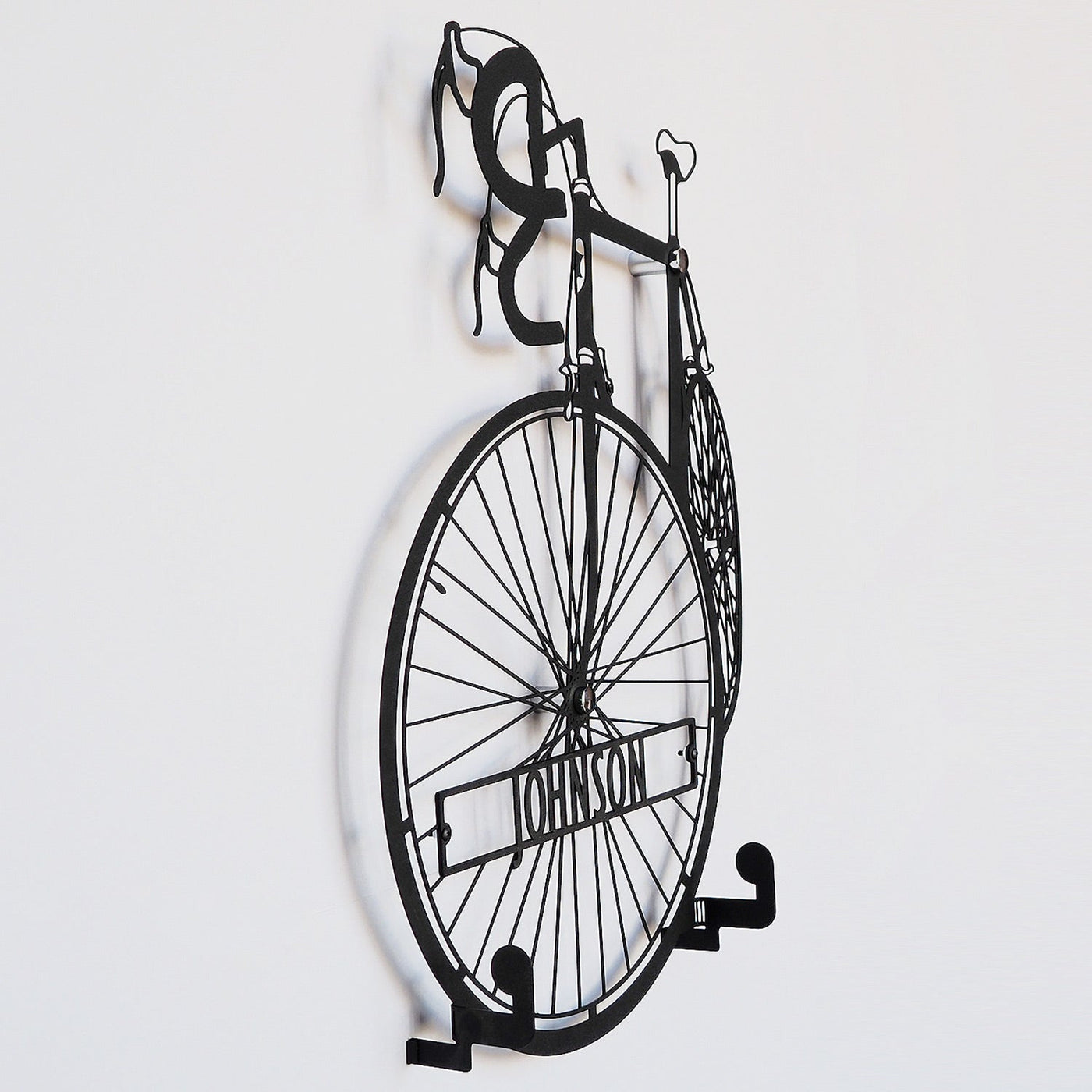 Personalized Metal Bicycle Helmet Wall Hanger - APT699
