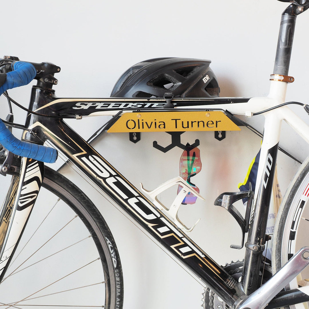 Personalized Metal Bicycle Wall Hanger