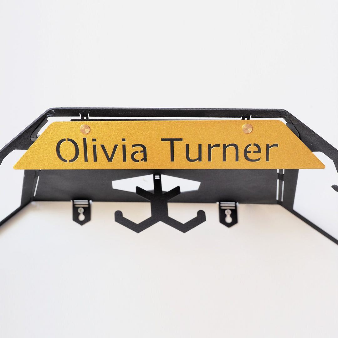 Personalized Metal Bicycle Wall Hanger