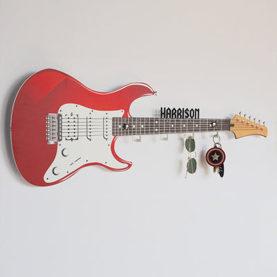 Personalized Metal Electric Guitar Wall Hanger - APT704