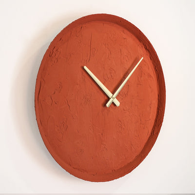 Earthy Metal Wall Clock
