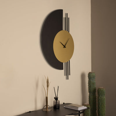 Eclipse Metal Wall Clock