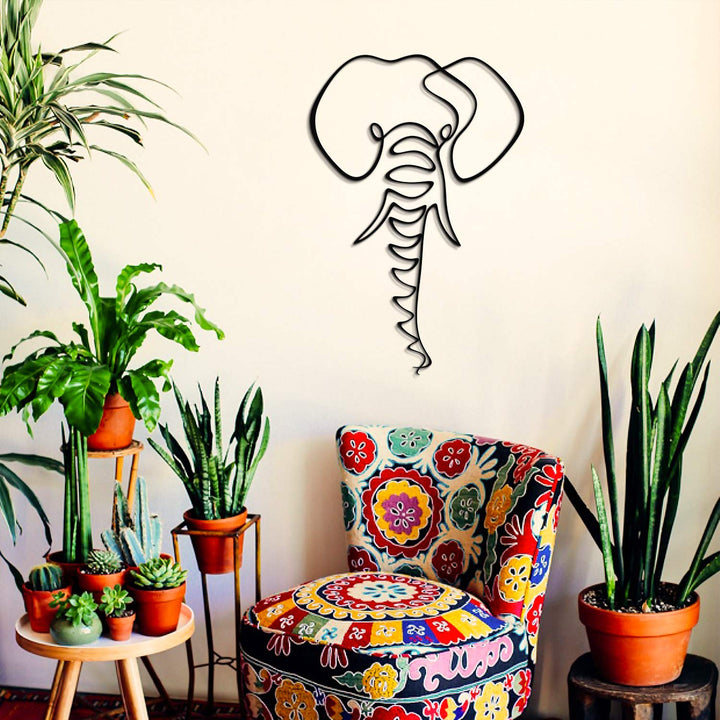 Elephant Line Art