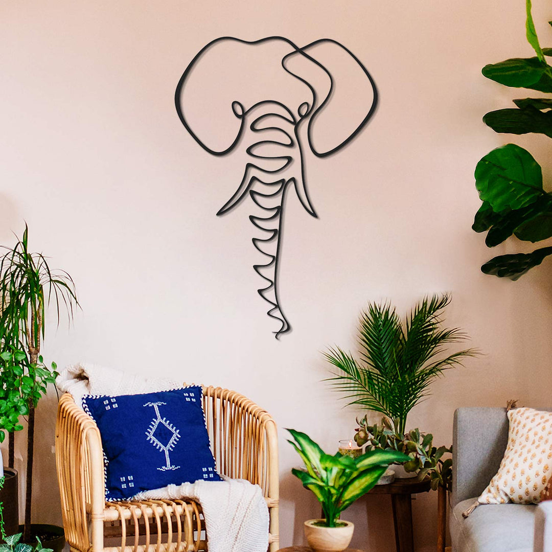 Elephant Line Art