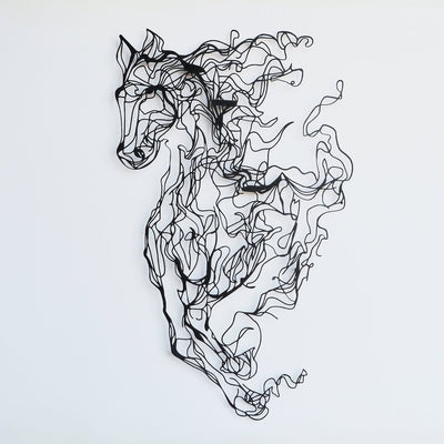 Metal Horse Line Art - APT724
