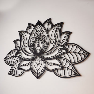 3D Lotus Mandala Metal Wall Art - APT524