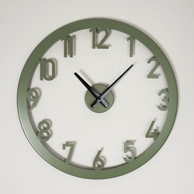 Stroke Metal Wall Clock