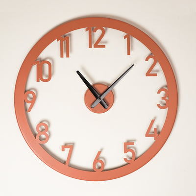 Stroke Metal Wall Clock - APS115
