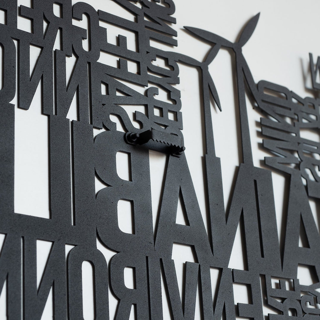 Sustainability, Metal Wall Sign, Wall Decor, Metal Art, Office Decoration