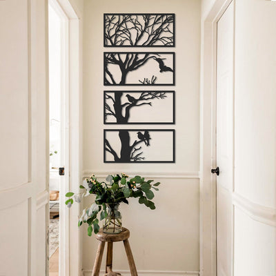 Tree Metal Wall Art, Housewarming Gift, Interior Design, Home Decor, Modern Design