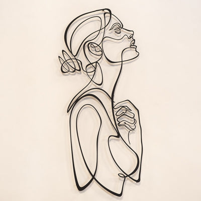 Woman Body Silhouette Line Art - APT596