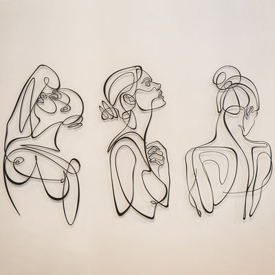 Woman Body Silhouette Line Art - APT597